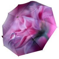 Женский зонтик автомат Rain Flowers с платком цветы (Z01030-1)