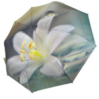 Парасолька жіноча Rain Flowers з хустинкою квіти (Z01030-2)