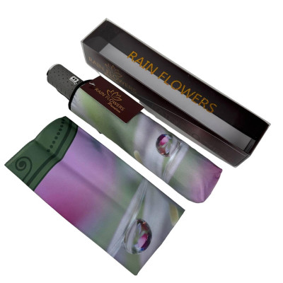 Парасолька жіноча автомат Rain Flowers з хустинкою квіти (Z01030-5) Парасолька жіноча автомат Rain Flowers з хустинкою квіти (Z01030-5)