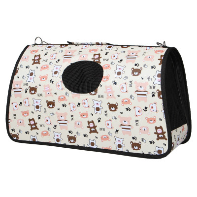 Сумка-переноска для кошек Taotaopets 52*20*29см Мишки Бежевый MB
