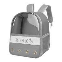 Рюкзак-переноска для кошек Taotaopets 33*40 cm Hello Серый MB