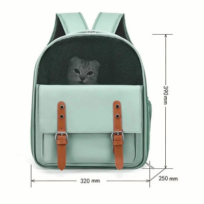 Рюкзак-переноска для кошек Taotaopets 32*39 cm зеленый MB