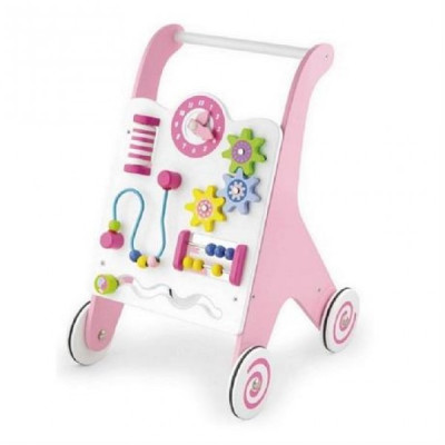 Ходунки-каталка Viga Toys развивающие розовый (AF-50178) Ходунки-каталка Viga Toys развивающие розовый (AF-50178)