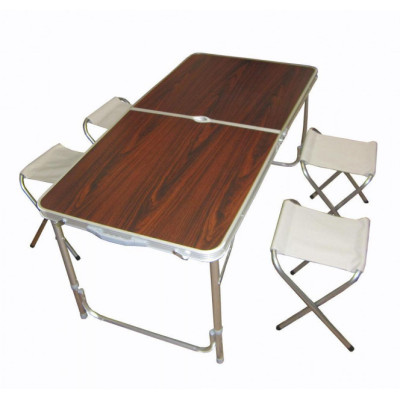 Раскладной стол для пикника Folding Table с 4 стульями (TO8812)