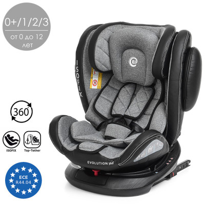 Автокресло El Camino ISOFIX EVOLUTION 360° Royal Gray (al-1045-3)