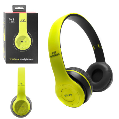 Беспроводные наушники Bluetooth MDR microSD MP3 Green (559017) Беспроводные наушники Bluetooth MDR microSD MP3 Green (559017)