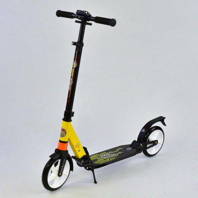 Самокат Best Scooter с амортизаторами Желто-Черный (al-00055)