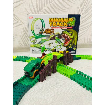 Автомобильный трек с Динозаврами Dinosaur Tracks с петлей (LD2157)