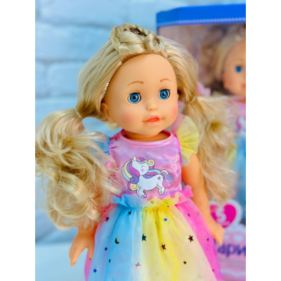 Лялька велика інтерактивна Limo Toy співає пісні, ходить 32см довге волосся LD 