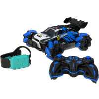 Машинка на радиоуправлении с пультом и сенсорным браслетом синяя LD Машинка на радиоуправлении с пультом и сенсорным браслетом синяя LD