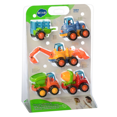 Набор игрушечных машинок Стройтехника  Limo Toy инерционные (RT326m)