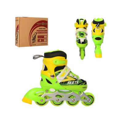Детские раздвижные ролики Profi Roller (31-34) Green/Yellow (al-4123SGY) Детские раздвижные ролики Profi Roller (31-34) Green/Yellow (al-4123SGY)