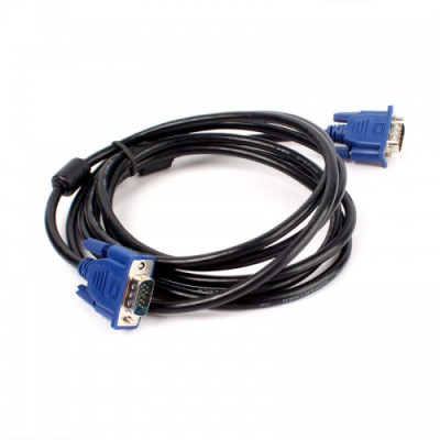 Кабель VGA папа - VGA папа 2 феррита шнур MV 3м (44376)