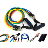 Набір трубчатих еспандерів для фітнесу Power Bands 5 гумових джгутів (IM) Набір трубчатих еспандерів для фітнесу Power Bands 5 гумових джгутів (IM)