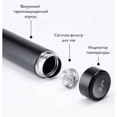 Термос бутылка Smart Cup с индикацией температуры 500мл (RT47504)