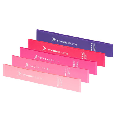 Фитнес резинки набор из 5шт. 4yourhealth Mini Band Fitness от 1 до 20кг