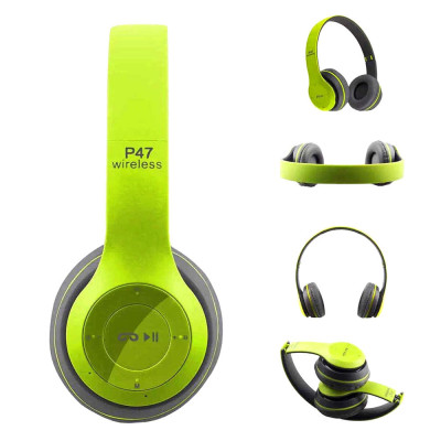 Беспроводные наушники Bluetooth MDR microSD MP3 Green (559017) Беспроводные наушники Bluetooth MDR microSD MP3 Green (559017)
