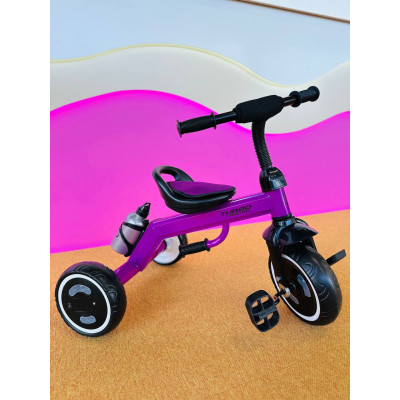 Детский трехколесный велосипед для девочки Turbo Trike со световыми эффектами фиолетовый LD Детский трехколесный велосипед для девочки Turbo Trike со световыми эффектами фиолетовый LD