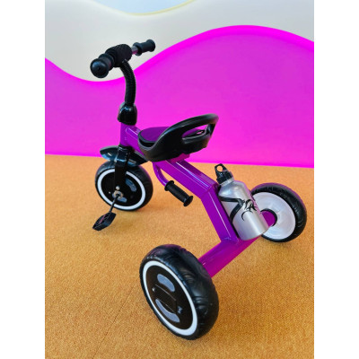 Детский трехколесный велосипед для девочки Turbo Trike со световыми эффектами фиолетовый LD Детский трехколесный велосипед для девочки Turbo Trike со световыми эффектами фиолетовый LD