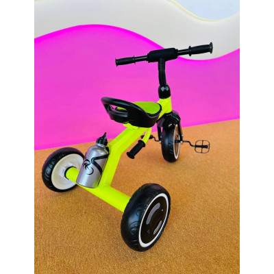 Детский трехколесный велосипед Turbo Trike со световыми эффектами лимонный LD