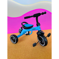 Детский трехколесный велосипед для мальчика Turbo Trike со световыми эффектами голубой LD Детский трехколесный велосипед для мальчика Turbo Trike со световыми эффектами голубой LD