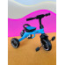 Детский трехколесный велосипед для мальчика Turbo Trike со световыми эффектами голубой LD