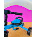 Детский трехколесный велосипед для мальчика Turbo Trike со световыми эффектами голубой LD