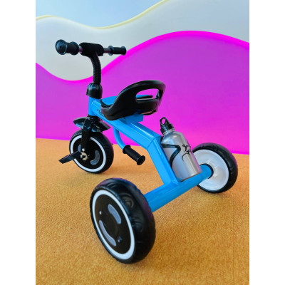 Детский трехколесный велосипед для мальчика Turbo Trike со световыми эффектами голубой LD Детский трехколесный велосипед для мальчика Turbo Trike со световыми эффектами голубой LD