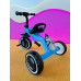 Детский трехколесный велосипед для мальчика Turbo Trike со световыми эффектами голубой LD