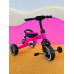 Детский трехколесный велосипед для девочки Turbo Trike со световыми эффектами розовый LD