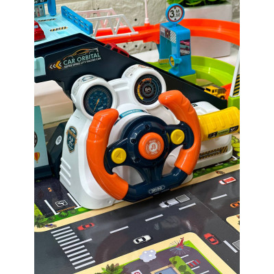 Игровой набор парковка трек с музыкальным рулем LD