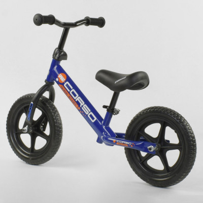 Беговел велобег Corso Sprint колеса пена 12" Синий (al-43118)