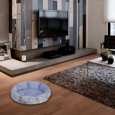 Лежак для котів собак круглий Lesko SY-2022-1208-97 Orchid S 40*18 см