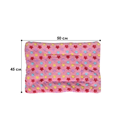 Лежак для домашньої тварини для котів та собак Taotaopets 573301 Pink Stars M (50*45 cm)