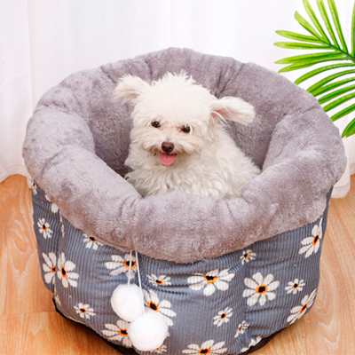 Лежак для кішок Taotaopets 542208 Gray Ромашки спальне місце 33*24 cm Лежак для кішок Taotaopets 542208 Gray Ромашки спальне місце 33*24 cm