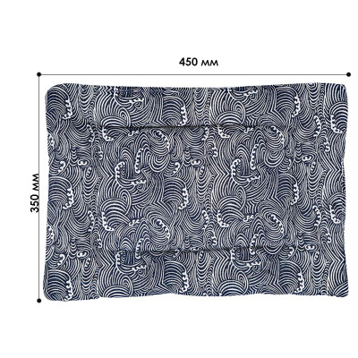 Лежак для домашньої тварини для котів та собак Taotaopets 563301 Blue Waves S (35*45 см) Лежак для домашньої тварини для котів та собак Taotaopets 563301 Blue Waves S (35*45 см)