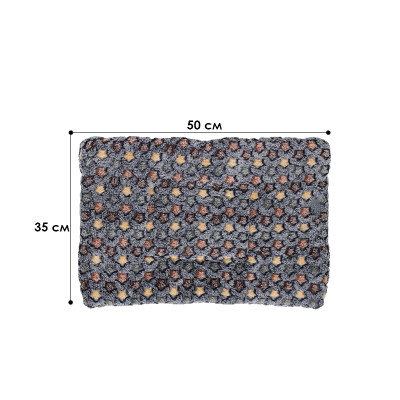 Лежак для домашньої тварини для котів та собак Taotaopets 573301 Gray Stars S (50*35 см)