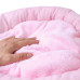 Лежак Taotaopets 536604 Pink для котів круглий розмір L