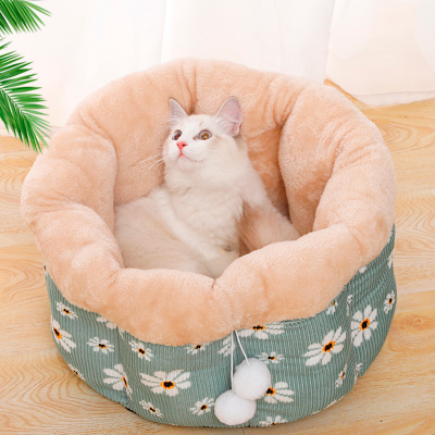 Лежак для кошек Taotaopets 542208 Green Ромашки спальное место 33*24 cm Лежак для кошек Taotaopets 542208 Green Ромашки спальное место 33*24 cm