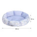 Лежак для котів собак круглий Lesko SY-2022-1208-97 Orchid S 40*18 см