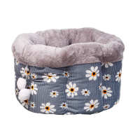 Лежак для кошек Taotaopets 542208 Gray Ромашки спальное место 33*24 cm Лежак для кошек Taotaopets 542208 Gray Ромашки спальное место 33*24 cm