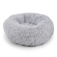 Лежак-пуфик Taotaopets 552201 L Grey для котов собак круглый лежанка Лежак-пуфик Taotaopets 552201 L Grey для котов собак круглый лежанка