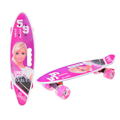 Пенни борд для девочек Barbie Bambi 60*17 см с подсветкой Пенни борд для девочек Barbie Bambi 60*17 см с подсветкой