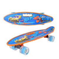 Пенни борд для мальчиков Bambi Hot Wheels 60*17 см с подсветкой Пенни борд для мальчиков Bambi Hot Wheels 60*17 см с подсветкой