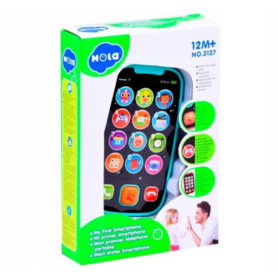 Музыкальная игрушка Hola Toys Мой первый смартфон, голубой (3127-blue) Музыкальная игрушка Hola Toys Мой первый смартфон, голубой (3127-blue)