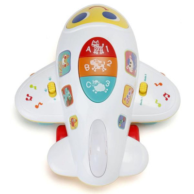 Музыкальная развивающая игрушка Hola Toys Самолетик (6103)