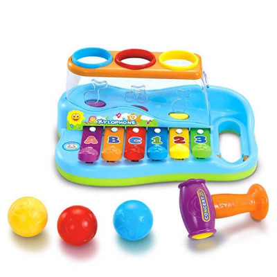 Музыкальная игрушка Hola Toys Ксилофон-стучалка с шариками (856) Музыкальная игрушка Hola Toys Ксилофон-стучалка с шариками (856)