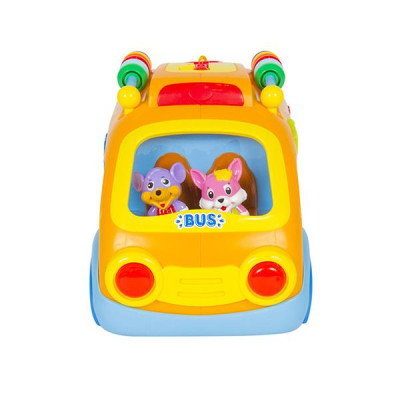 Музыкальный автобус-сортер Hola Toys со зверятами (988)