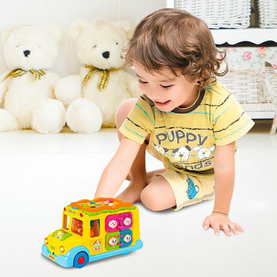 Музыкальная развивающая игрушка Hola Toys Школьный автобус (796) Музыкальная развивающая игрушка Hola Toys Школьный автобус (796)