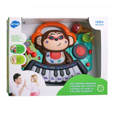 Музыкальная игрушка Hola Toys Пианино-обезьянка с микрофоном (3137) Музыкальная игрушка Hola Toys Пианино-обезьянка с микрофоном (3137)